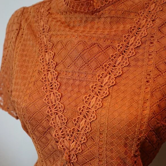 Embroidered Laced Blouse - Picture 3 of 8